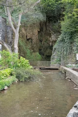 Poster de jardin Paysages close-up of a waterway and waterfall  © Martin