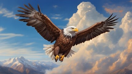 Obraz premium american bald eagle