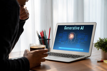 Generative AI virtual assistant tools for prompt engineer and user for ease of engage artificial intelligence AI technology help people to work with generative AI functions by prompting the AI snugly