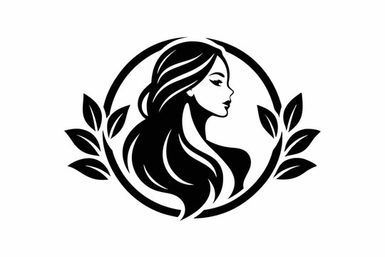 recommend clip art: beauty care logo design  black silhouette vector art