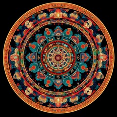 Traditional Mandala Design: 
