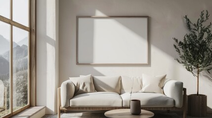 Photo of a minimalist living room