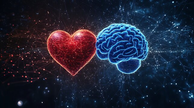 Interconnected Heart and Brain in a Network of Light