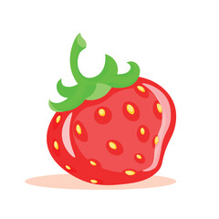 Strawberry is a berry that will decorate a confectionery product and give a rich taste, red, nature, sweet, seeds, white background, berry, flavor 