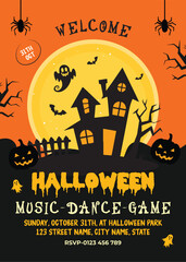 Night Party Halloween Flyer Design