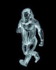 chimpanzee astronaut is walking in white background