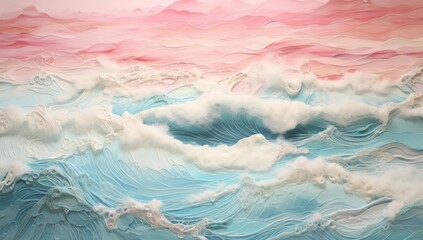 Obraz premium Aqua Harmony Textured Beach Views