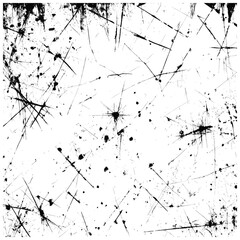 Energetic Black and White Abstract Pattern with Streaks and Splashes