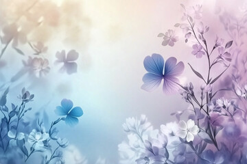 Fototapeta premium a wallpaper of a collection of flowers on a sunny day