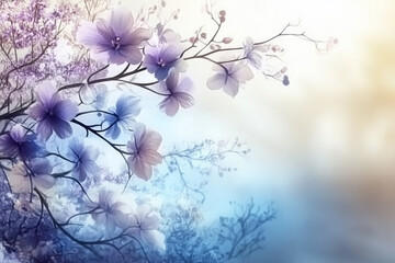 Obraz premium a wallpaper of a collection of flowers on a sunny day