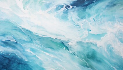Fluid Horizons Australian Ocean in Rich Textures and Vibrant Turquoise Palettes