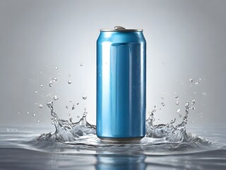 Mockup of a beverage drinks can with Dewy Condensation, beverage marketing tools.