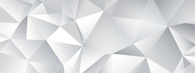 Superflat Harmony Abstract Triangles and Lines on a White Canvas