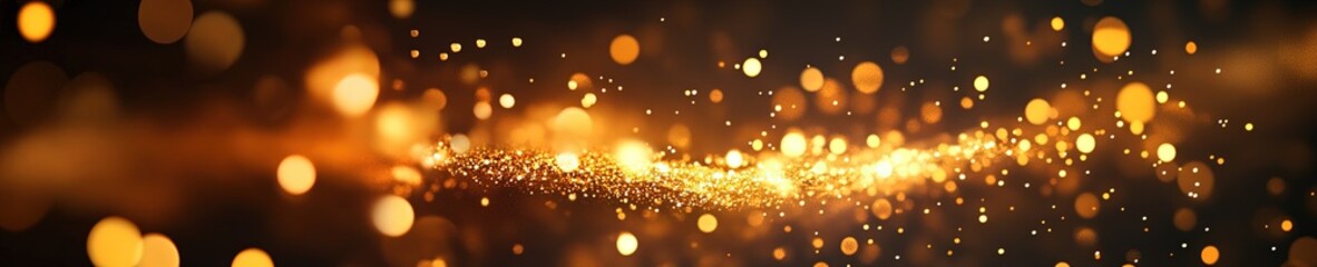 Obraz premium gold fireworks abstract banner concept