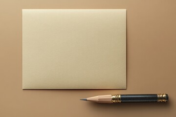 Blank Envelope and Pencil