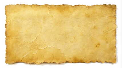 Obraz premium Distressed, creamy paper with pronounced texture and subtle tear, evoking a nostalgic, retro feel with warm, earthy tones and hints of yellowed aging.