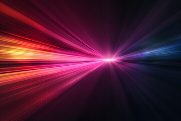 Fototapeta premium Vibrant Light Rays in a Cosmic Spectrum