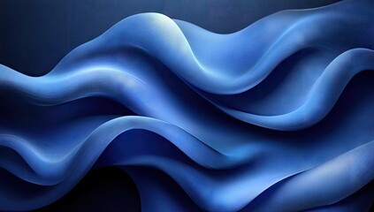 Obraz premium Abstract Blue Fabric Waves