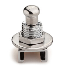 guitar strap lock path isolated on white