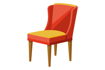  Dining chair vector art illustration