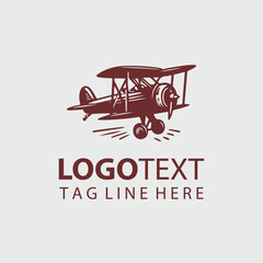 Vintage Plane Logo