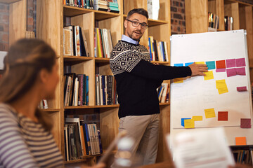 Business people, office and team for training, presentation or brainstorming in boardroom. Group,...