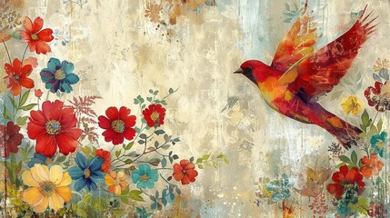 origami bird, paper, art, design, illustration, wallpaper, background