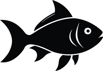 Fish icon symbol vector illustration on white background