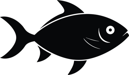 Fish icon symbol vector illustration on white background
