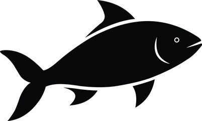 Fish icon symbol vector illustration on white background