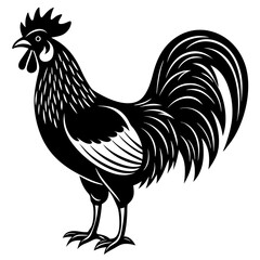 Rooster isolated vector file logo design	