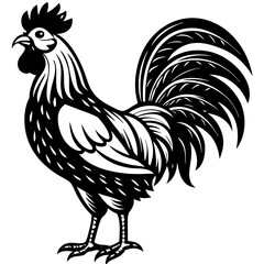 Rooster isolated vector file logo design	