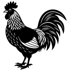 Rooster isolated vector file logo design	