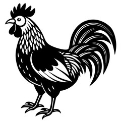 Rooster isolated vector file logo design	