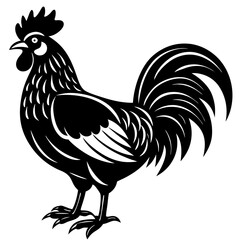 Rooster isolated vector file logo design	
