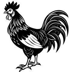 Rooster isolated vector file logo design	
