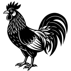 Rooster isolated vector file logo design	