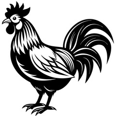 Rooster isolated vector file logo design	