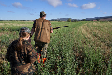 Father Daughter Quail Hunt