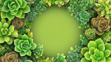 Vibrant Green Succulent Bouquets and Eucalyptus Selection - Isolated Natural Greenery Set for Designers