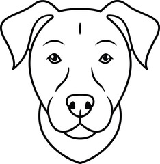 Explore fun dogface line art pages for kids coloring book creativity
