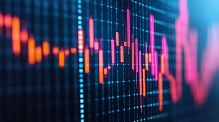 Vibrant digital financial charts with sparkling data points, symbolizing high-tech economic evaluation tools