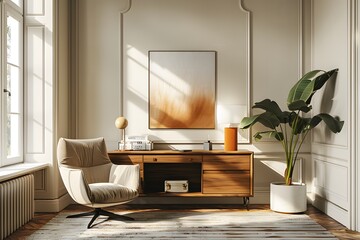 Cozy Modern Living Room with Elegant Decor and Natural Light