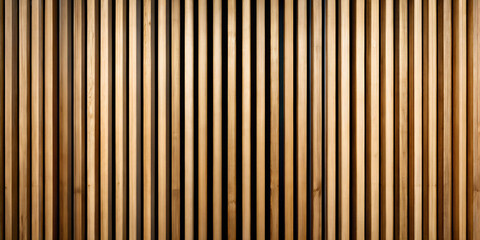 Obraz premium light wood vertical slat wall background, Ai generated images