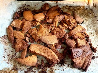 burnt pie in the oven burnt food