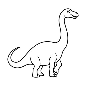 walking black and white dinosaur clip art preview