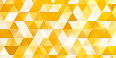 Fototapeta premium Geometric white and yellow background of triangles seamless