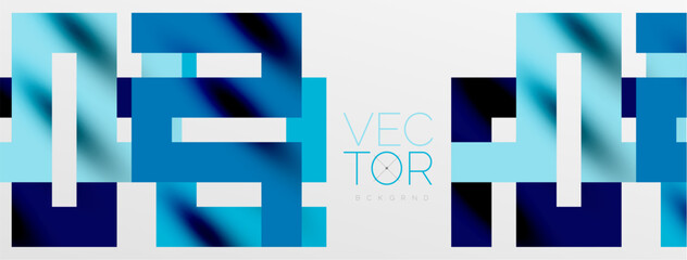 Colorful squares, lines minimal abstract background. Vector Illustration For Wallpaper, Banner, Background, Card, Book Illustration, landing page