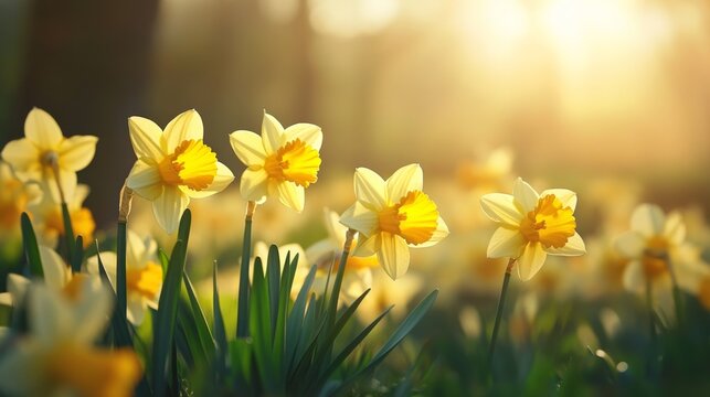 Enormous, golden daffodils
