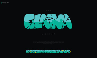 Graffiti text in graffiti style vector illustration.